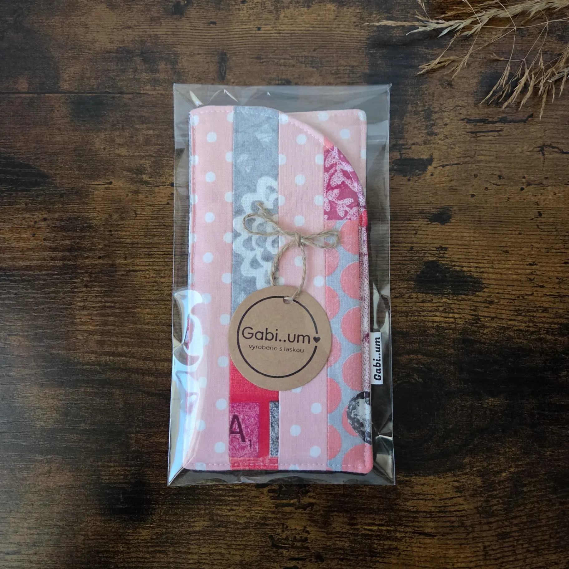 Měkké pouzdro na brýle| patchwork do růžova 3
