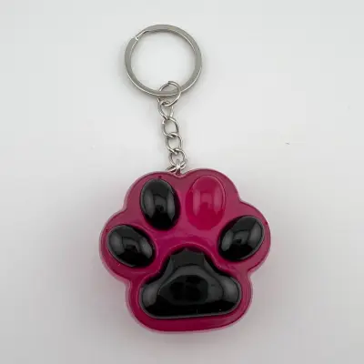 Přívěsek, pryskyřice, tlapka, růžová, vyšší