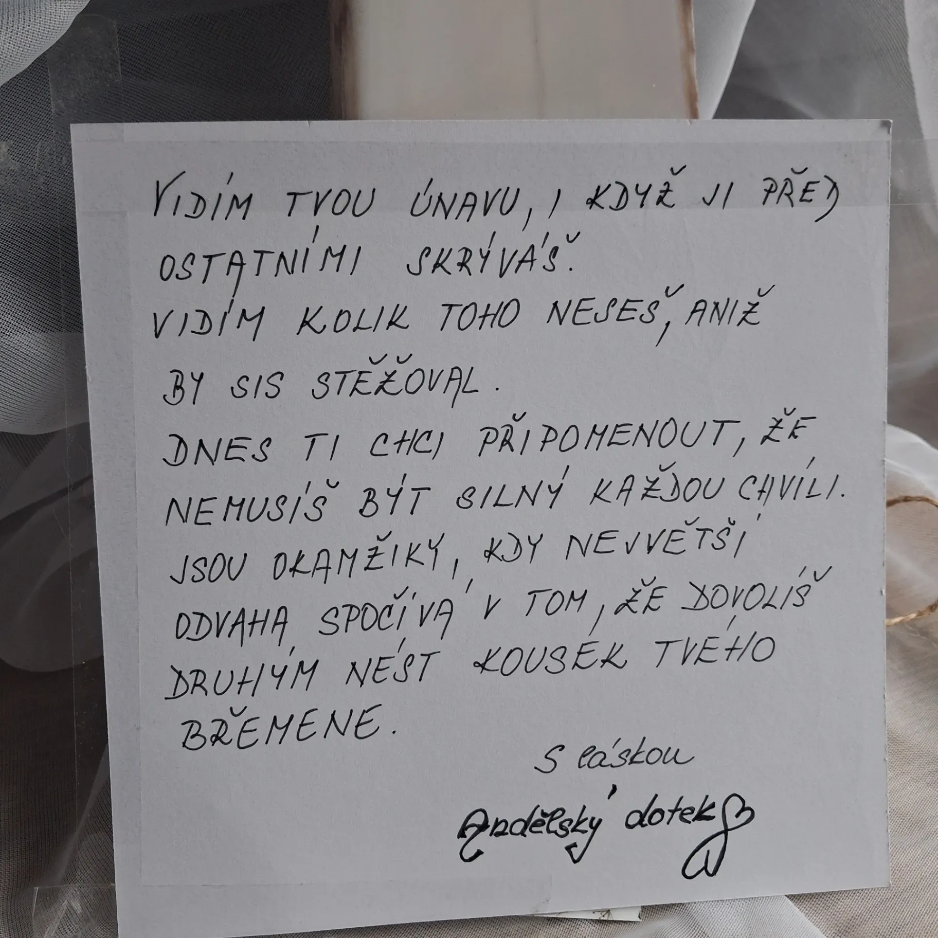 Anděl opory a laskavosti k sobě  3